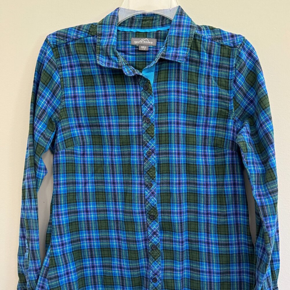 Eddie Bauer Flannel - Time to Explore Transfer - Size Medium - Picture 2 of 3